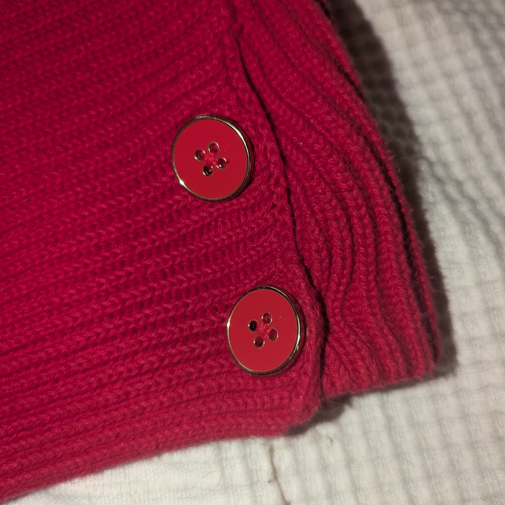 Talbots Ribbed Red Women's Sweater - Picture 3 of 5